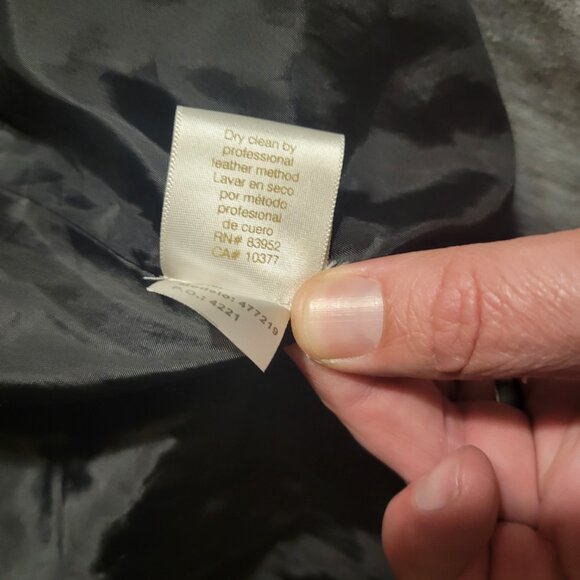 Margaret Godfrey Woman’s Suede Jacket Open Front Belted Black - Picture 6 of 7